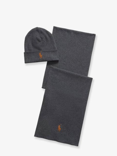 Other Designers Polo Ralph Lauren Cotton Hat And Scarf Set