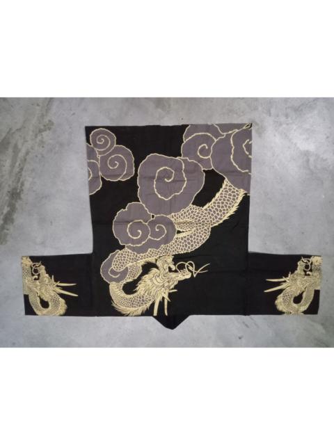 Other Designers Japanese Brand - Rare HARD TO FIND Overprint Gold Dragon Kimono Japan Dragon
