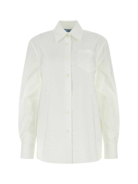 Prada Prada Women White Cotton Shirt