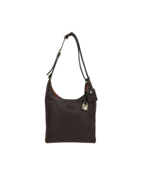 Miu Miu MIU MIU $3900 Vivant Caramel Nappa Leather Top Handle Bag Ne