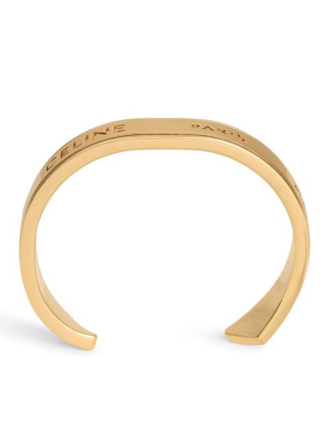 CELINE Celine Women Small Brass Ribbon Bracelet With Gold Finish