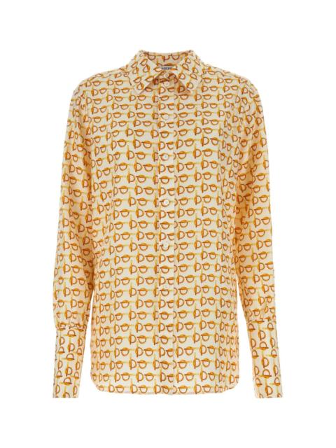 Burberry Burberry Women Printed Silk B Shirt
