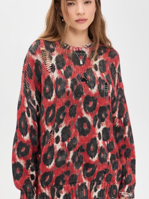 R13 Printed Oversized Sweater