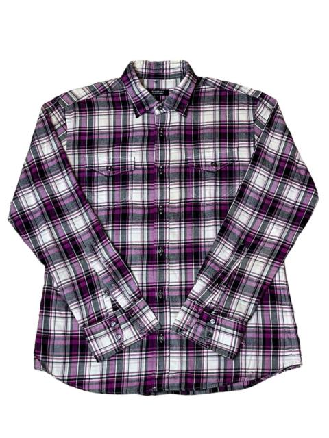 Burberry NICE💥BURBERRY BLACK LABEL FLANNEL BUTTON UPS SHIRT