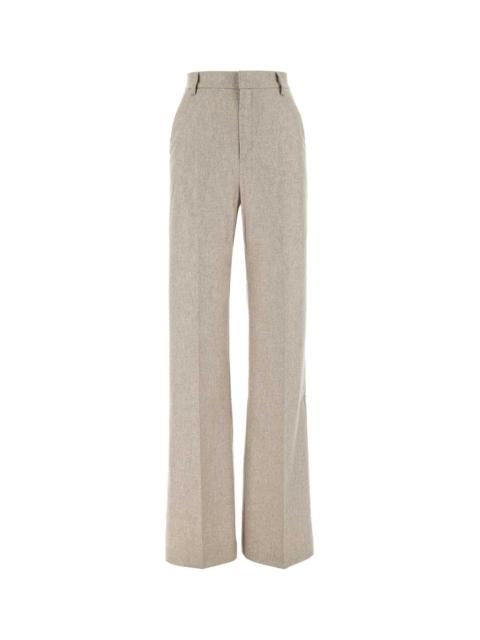 THE ANDAMANE The Andamane Women Melange Grey Stretch Wool Blend Pant