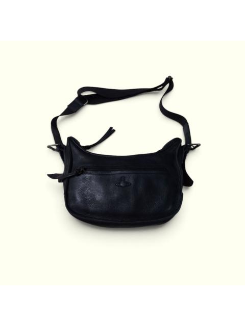 Vivienne Westwood Vivienne Westwood all black leather crossbody bag