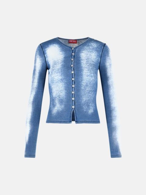 Diesel 'GABRIEL' LIGHT BLUE STRETCH COTTON T-SHIRT