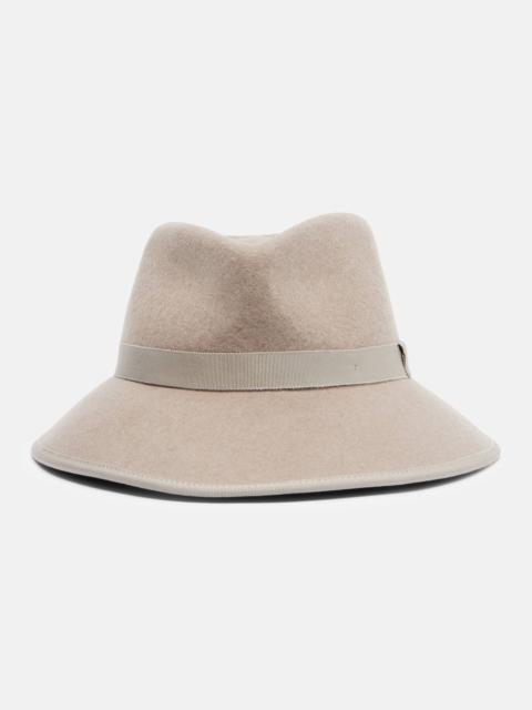Max Mara Mxalocusta wool felt fedora hat
