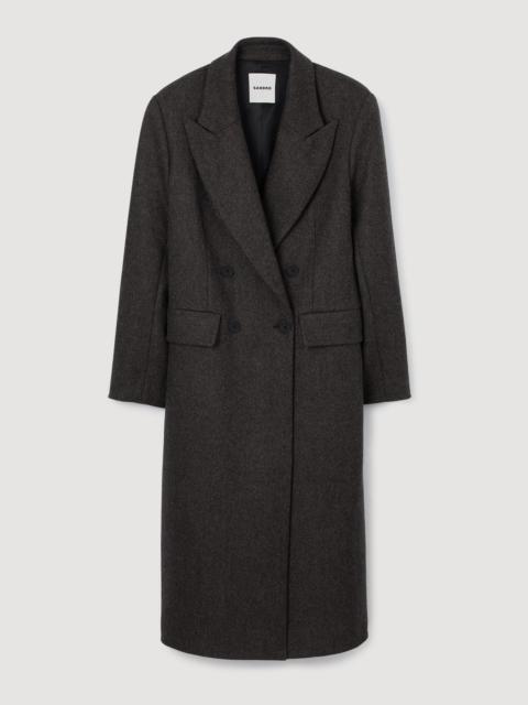 Sandro FITTED DOUBLE-BREASTED COAT