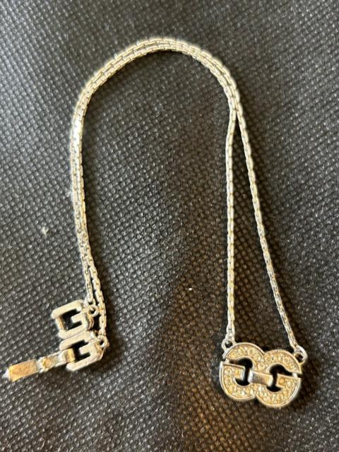 Givenchy Vintage Necklace Givenchy Silver In Silver Pleated