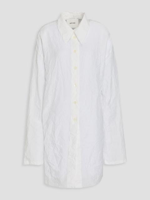 RÓHE Frayed crinkled poplin shirt