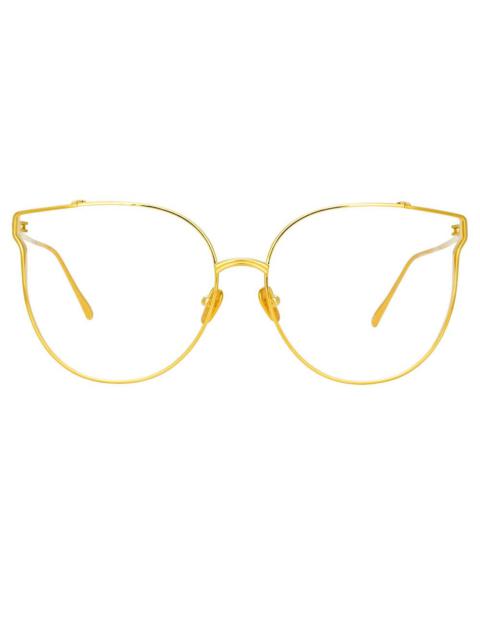 LINDA FARROW Joanna Optical Frame in Yellow Gold
