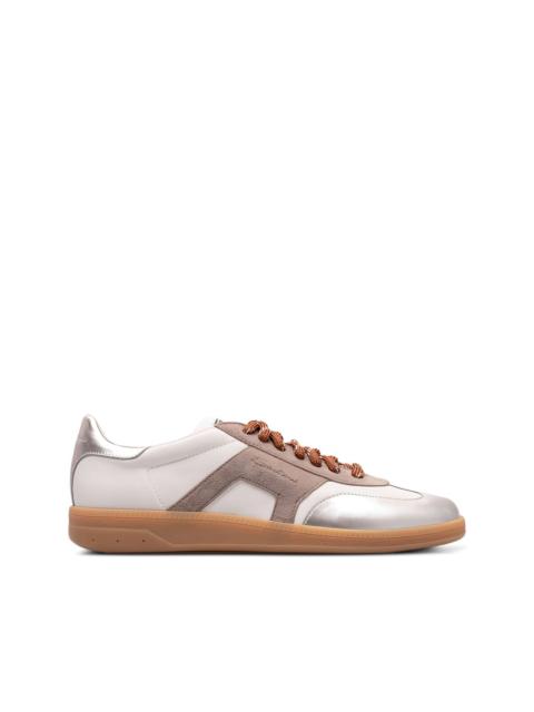 Santoni DBS Oly metallic leather  sneakers