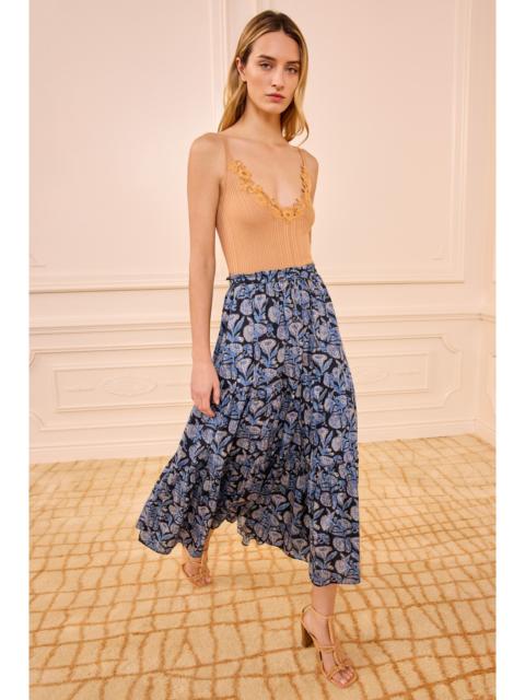 ULLA JOHNSON Nessa Cotton Midi Skirt