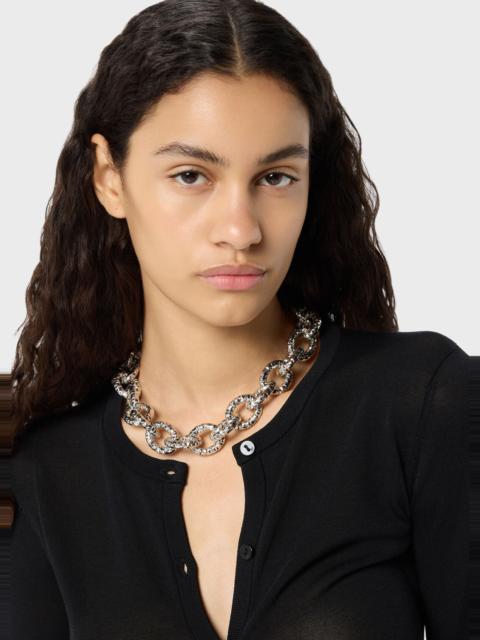 Blumarine METAL NECKLACE WITH RAISED RINGS