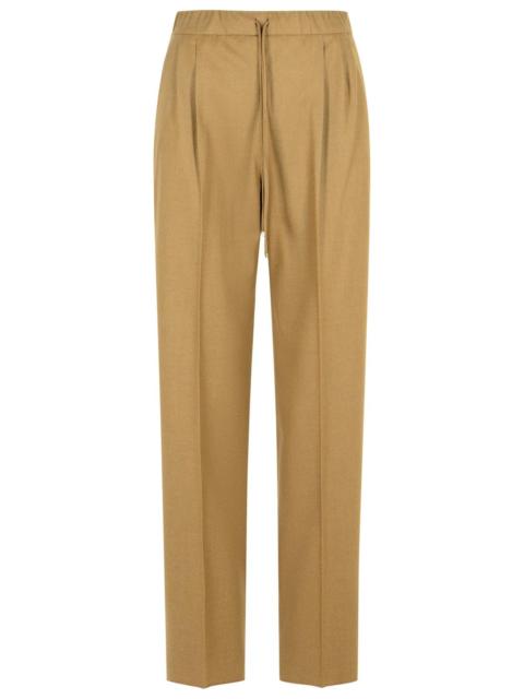 Max Mara Max Mara 'Gatti' Dove-Gray Cashmere Drawstring Pants Women