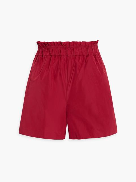 REDValentino Ruffled taffeta shorts