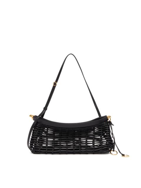 Alaïa Black East West Media Woven Bag