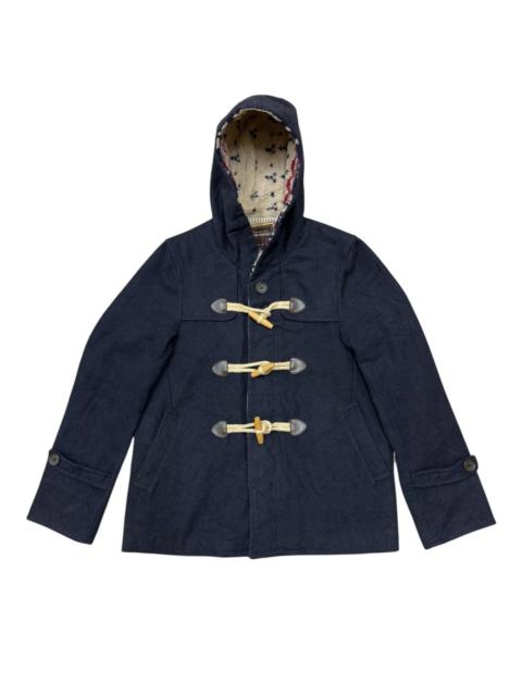 Other Designers Japanese Brand - Vintage Fatigues Fleece Sherpa Hoodie Wool Duffle Jacket