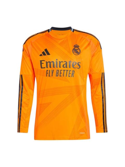 adidas adidas Real Madrid CF 24/25 Long Sleeve Away Jersey 'Orange' IT5189