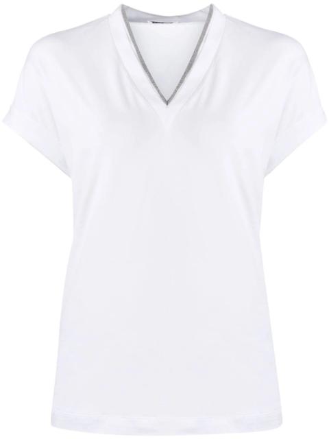 Brunello Cucinelli Brunello Cucinelli Women T-Shirt With `Precious` Neckline