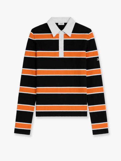 CELINE Celine Men Cotton Polo Shirt With Striped Pattern