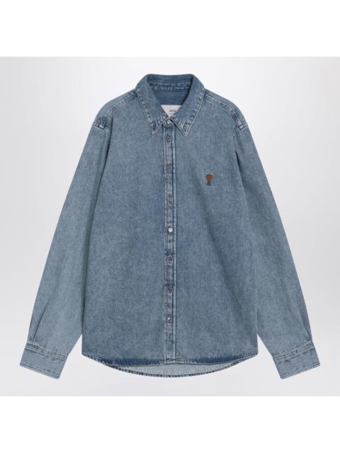 AMI Paris Ami Paris Blue Denim Ami De Co Shirt Men