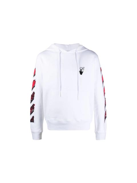 Off-White OFF-WHITE Marker Hoodie White/Red