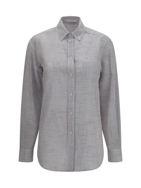 The Row The Row Dalan Shirt White with Blue & Red