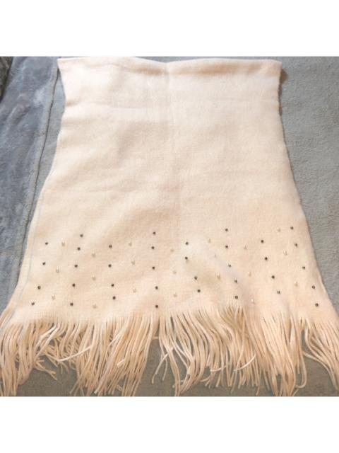 Lemon - Cashmere Feel Pearl Embellished Knit Scarf