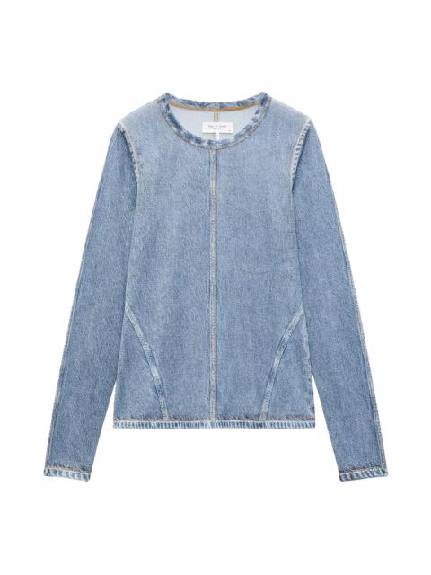 rag & bone Miramar Mesh Long Sleeve Top