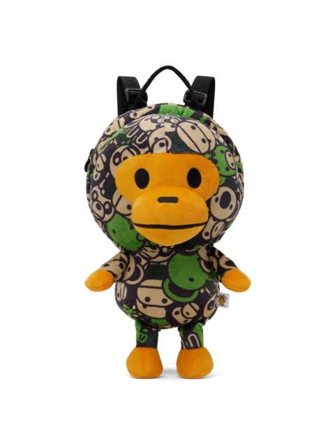 A BATHING APE® Green Baby Milo Backpack