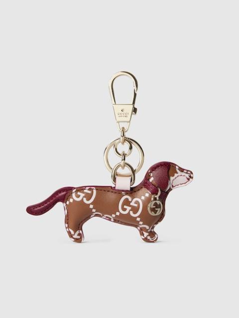 Dog-shaped bag charm