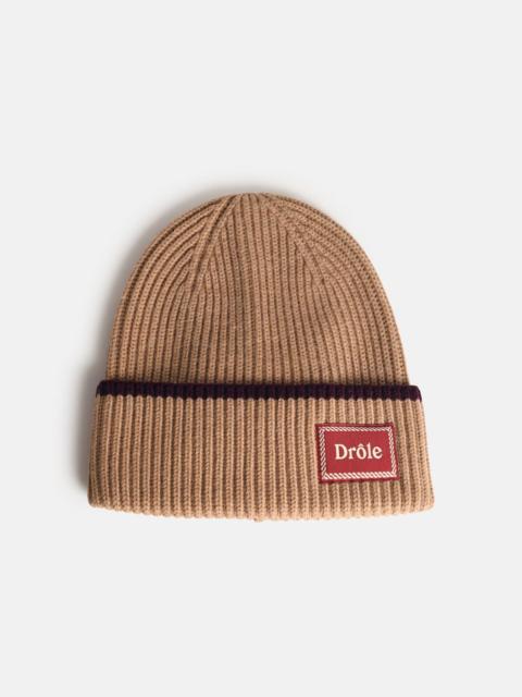 Drôle de Monsieur 'LE BONNET LAINE' BEIGE MERINO WOOL BEANIE