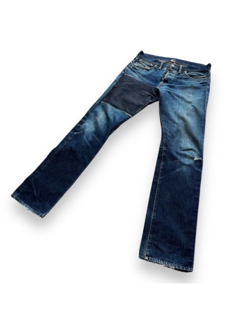 Vintage RRL Ralph Lauren Hidden Rivet Distressed Denim