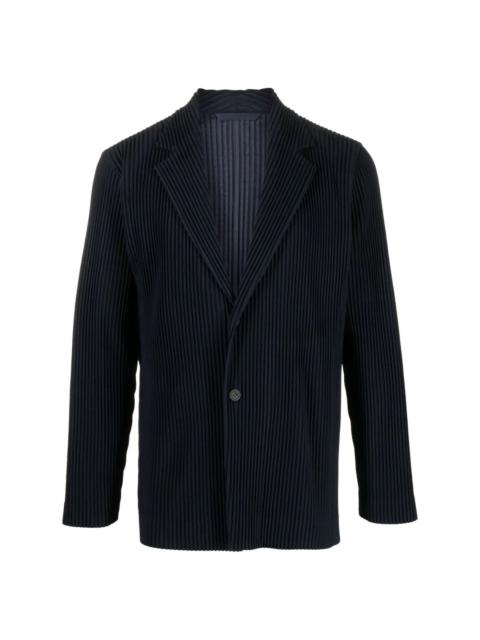 ISSEY MIYAKE AW23 DROP 2 TAILORED PLEATED BLAZER - NAVY