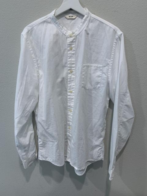 Other Designers Nn07 - Cotton linen band collar Samuel shirt xl