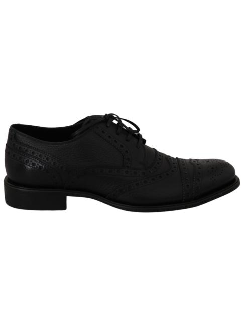Dolce & Gabbana Dolce & Gabbana Blue Leather Wingtip Oxford Dress  Shoes