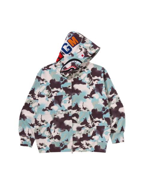 A BATHING APE® BAPE Map Camo Shark Relaxed Fit Full Zip Hoodie 'Multicolor'