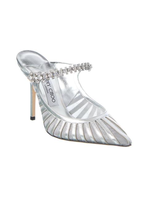 JIMMY CHOO Jimmy Choo Bing 100 Mesh & Leather Mule