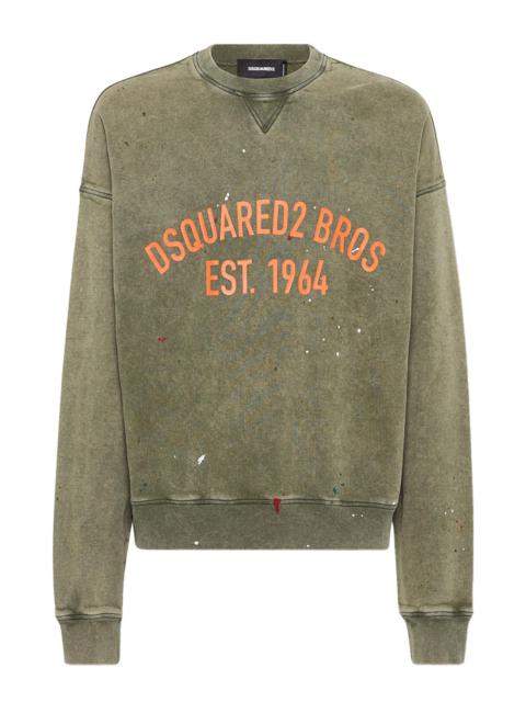 DSQUARED2 FELPA MARBLE DYED WITH VANISH SPOT CYPRO FIT DSQUARED2
