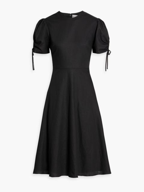 Other Designers Cotton and linen-blend dress