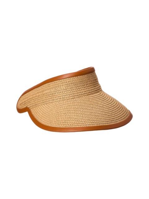 Max Mara Max Mara Mogador Leather-Trim Visor