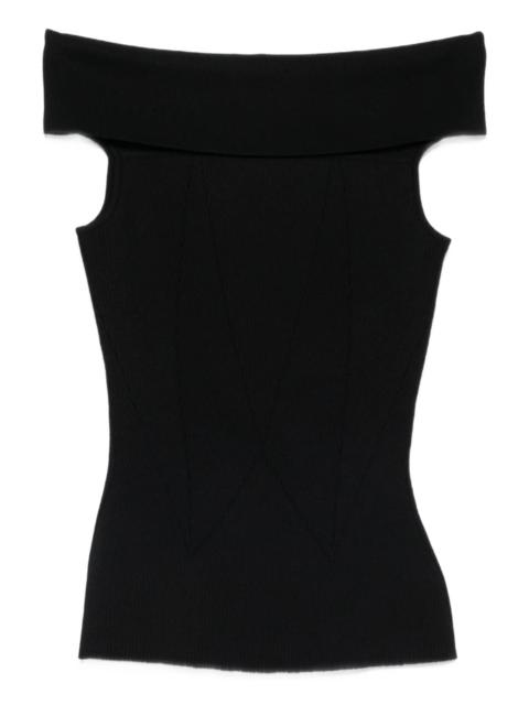 Givenchy Givenchy Off-shoulder Ribbed Top