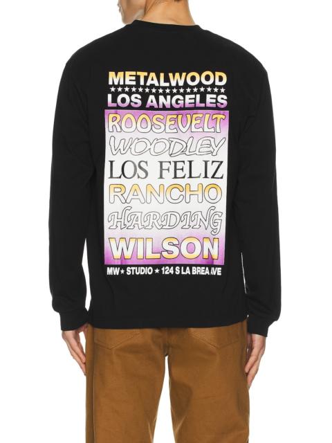 Metalwood Studio Flyer Long Sleeve Tee