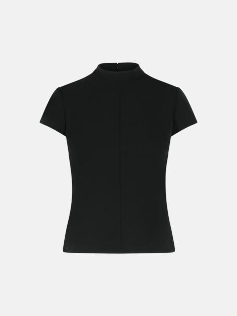 courrèges 'HERITAGE' BLACK POLYESTER BLEND T-SHIRT
