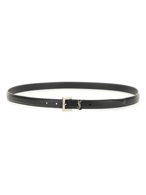 SAINT LAURENT Saint Laurent Men Cintura Sottile "Cassandre"