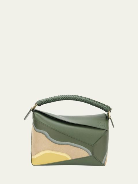 Loewe Puzzle Edge Small Top-Handle Bag in Nappa Leather