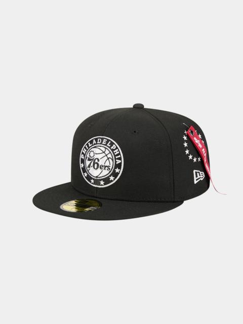 ALPHA INDUSTRIES PHILADELPHIA 76ERS X ALPHA X NEW ERA 59FIFTY FITTED CAP