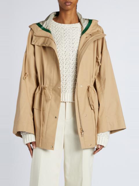Moncler Moncler Gaillon Cotton Blend Parka in Beige at Nordstrom